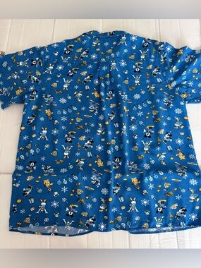Disney Holiday Hanukkah Girls Woven Button-Up Plus Size 3X